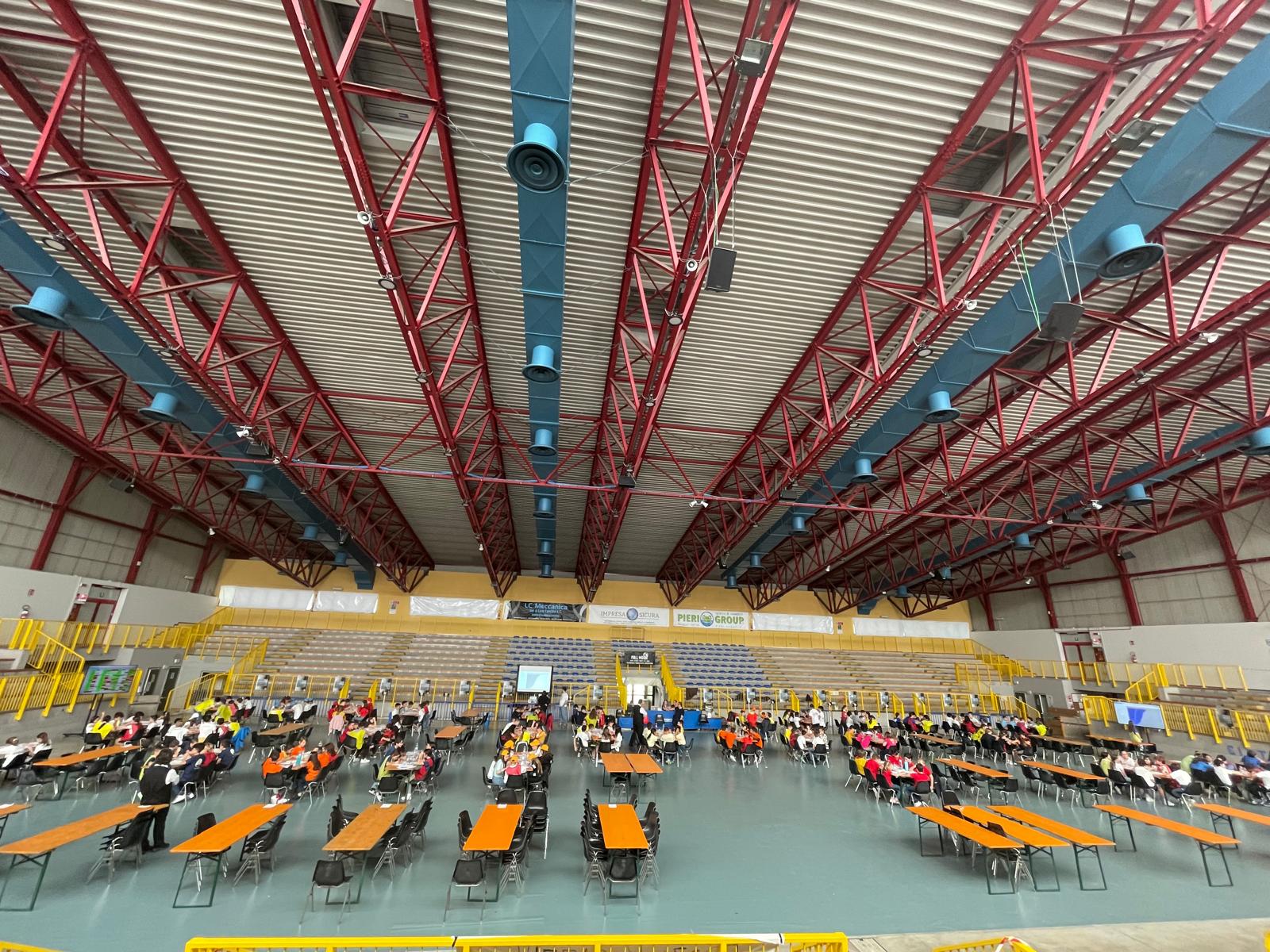 Veduta del palazzetto di Cervia 2024 coppa Ecolier