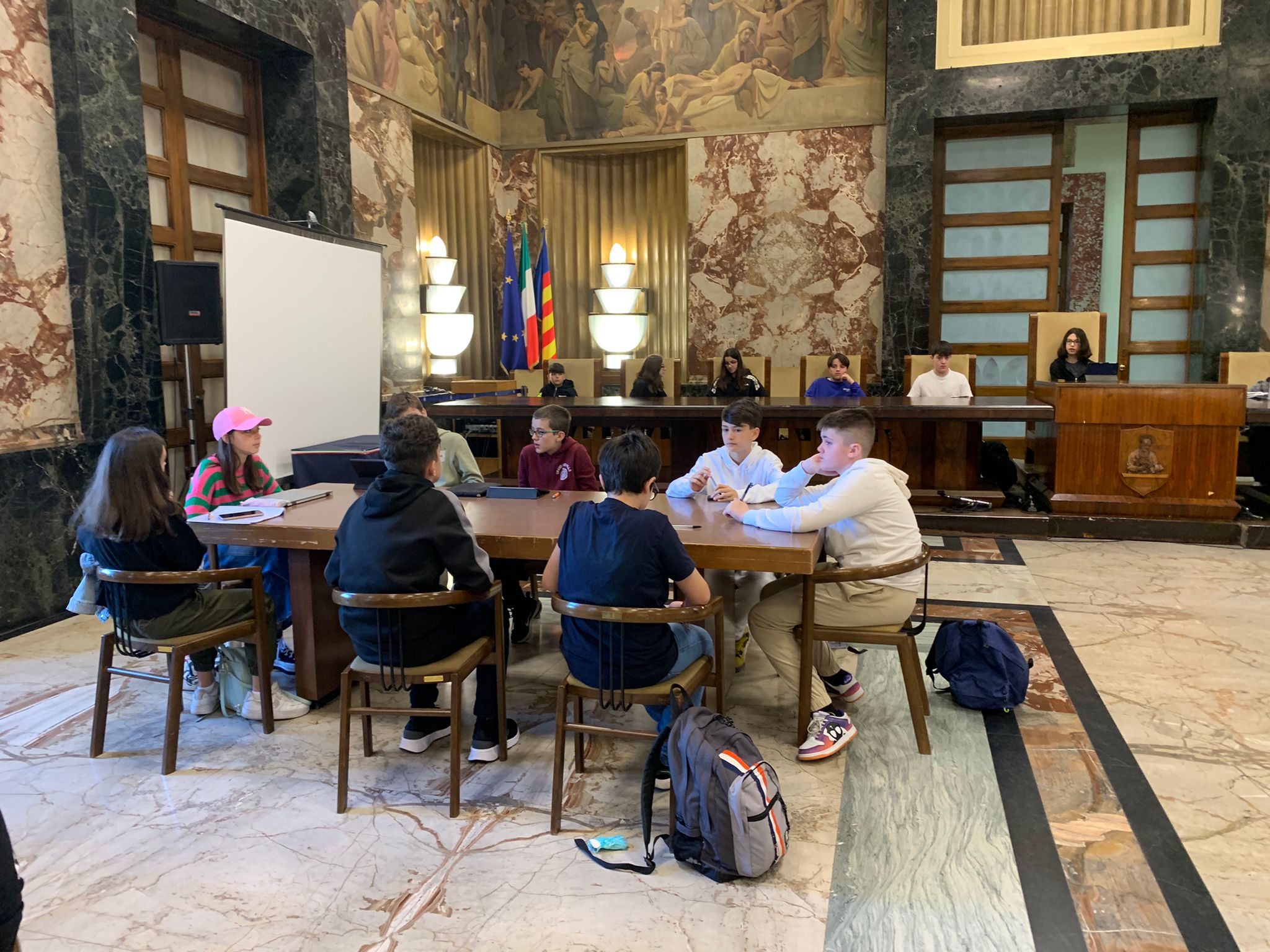 Un momento della gara di Geometriko